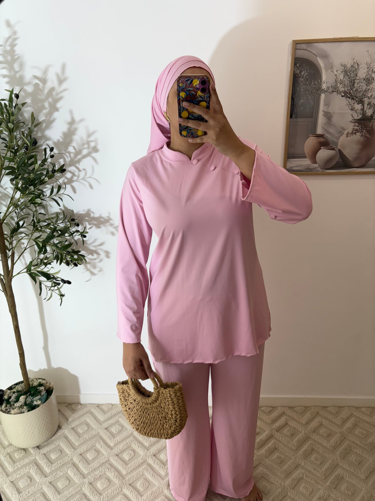 Burkini 3 pièces (Bouton)