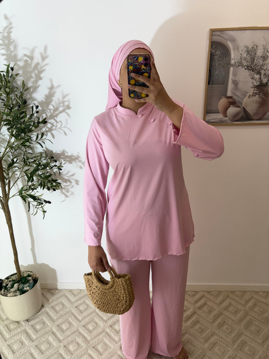 Burkini 3 pièces (Bouton)