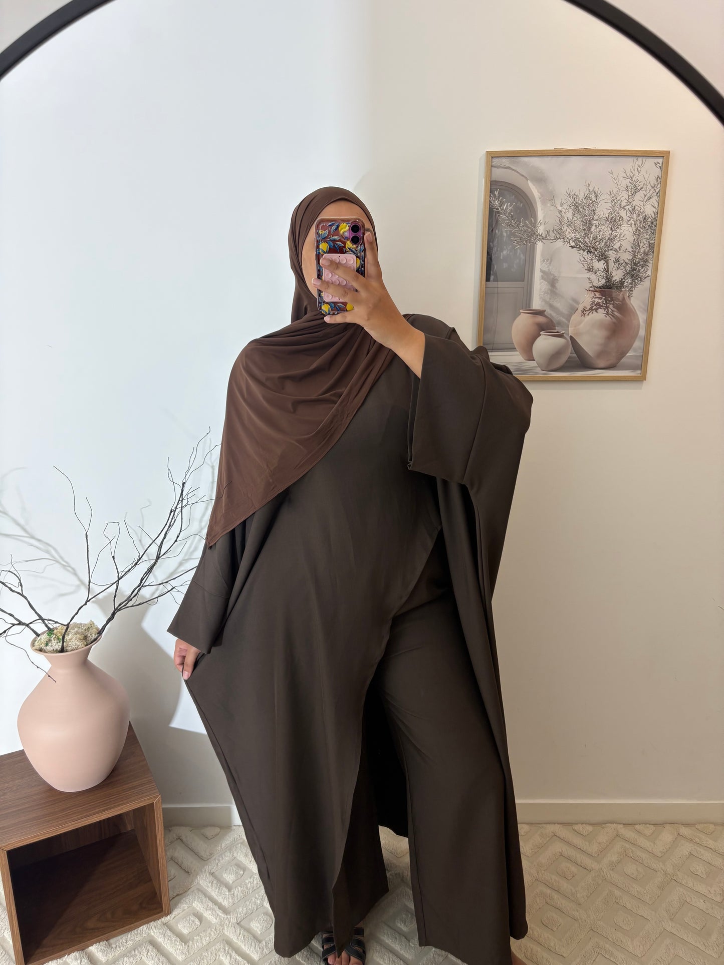 Ensemble tunique ouverte + pantalon