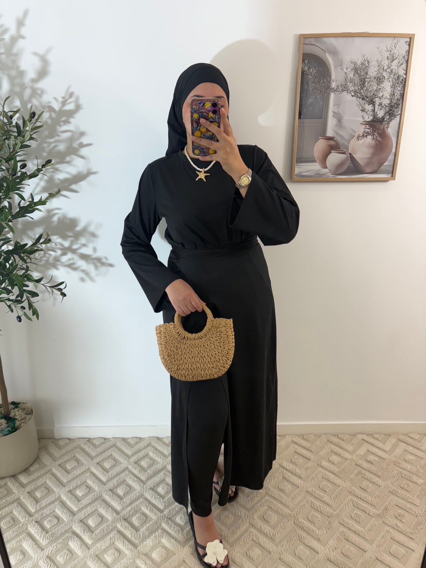 Burkini 4 pièces Pareo long