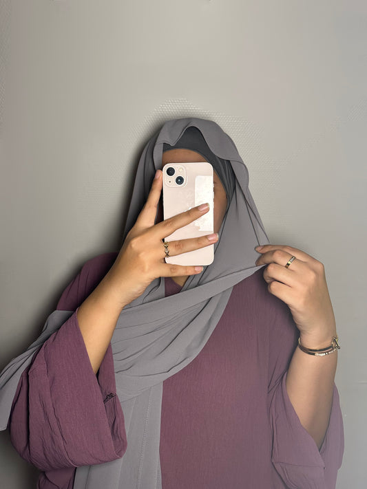 Hijab à enfiler mousseline