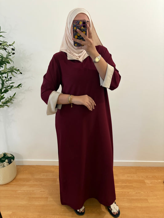 Abaya "Sabah" soie de médine