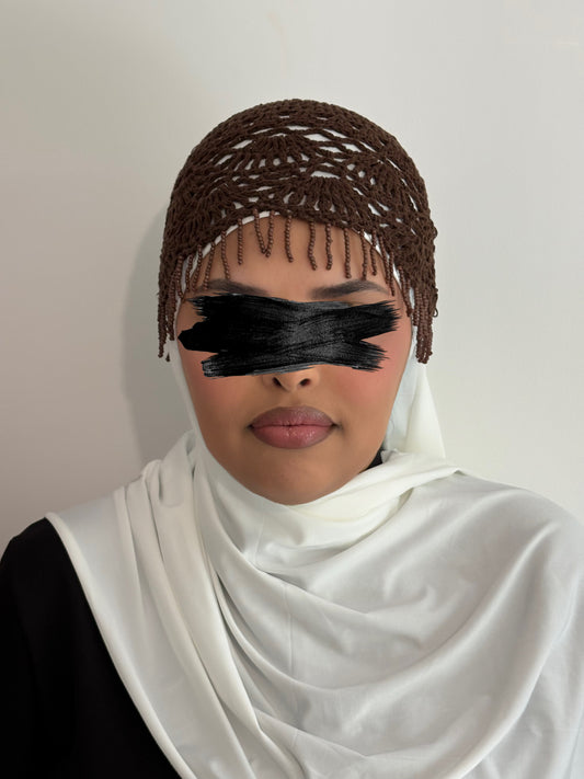 Bonnet crochet en coton