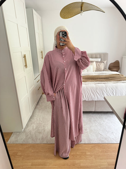 Ensemble Chemise longue + pantalon large