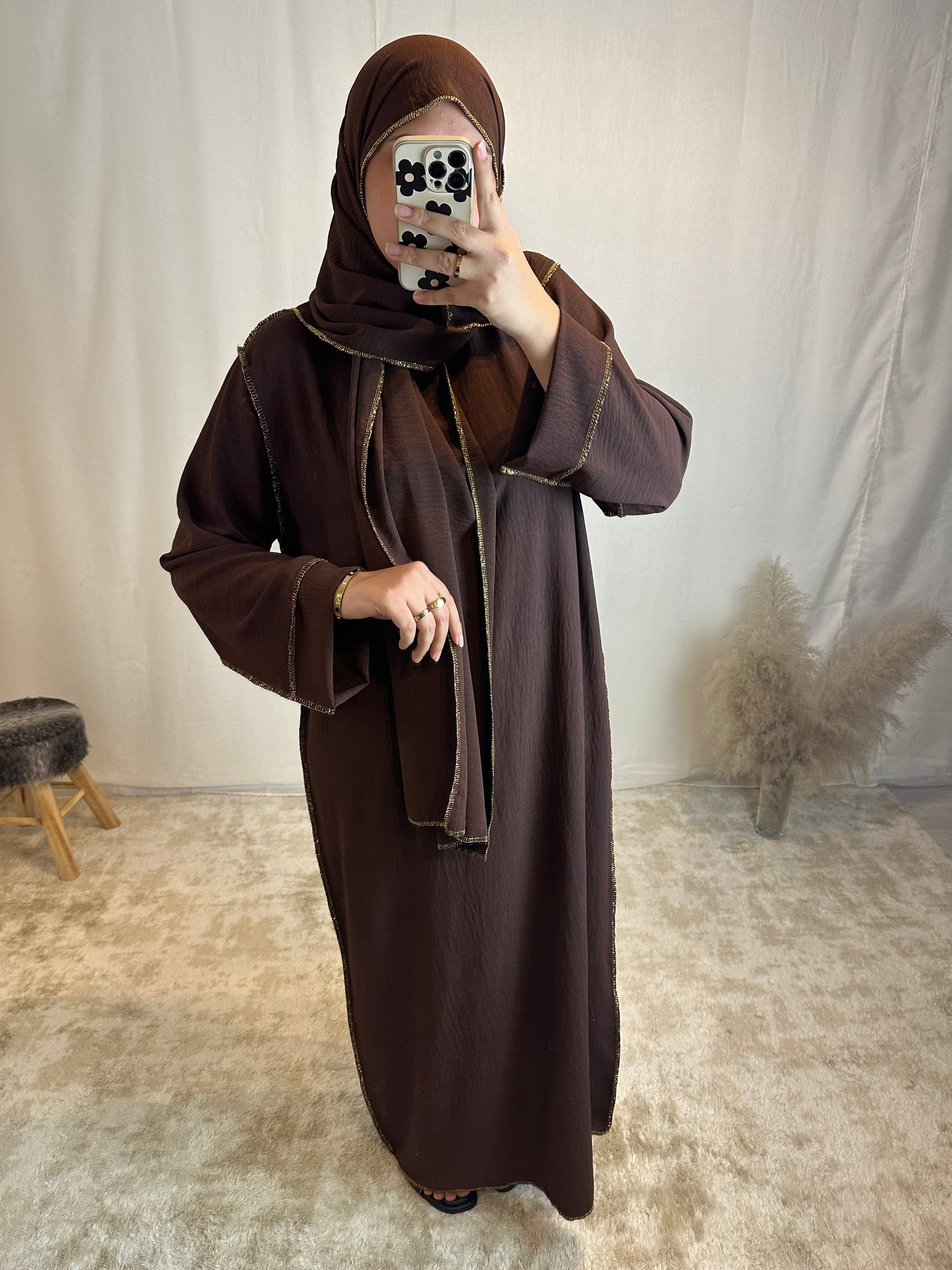 Abaya voile intégré "Sonia" jazz