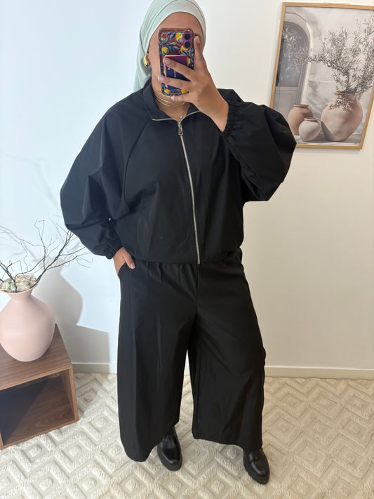 Pantalon effet kway