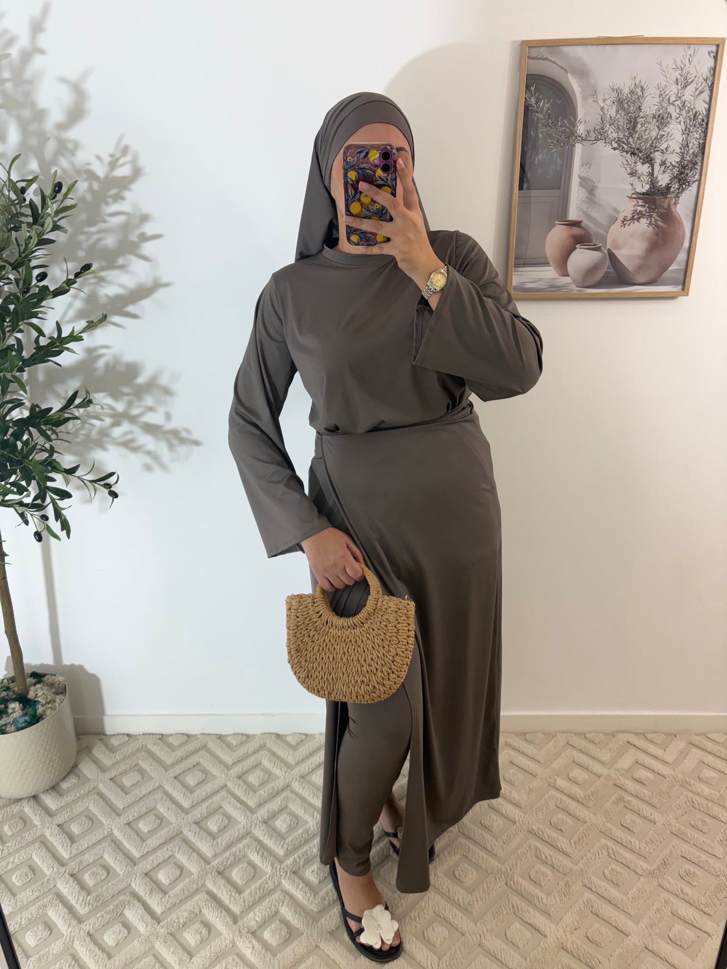 Burkini 4 pièces Pareo long