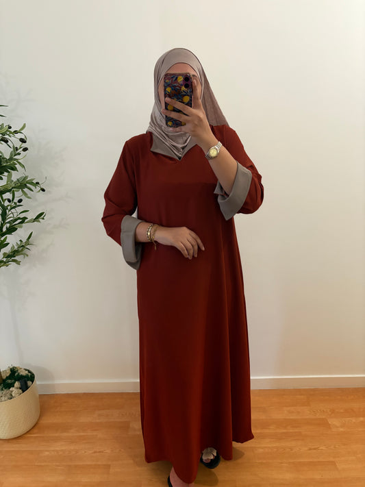 Abaya "Sabah" soie de médine