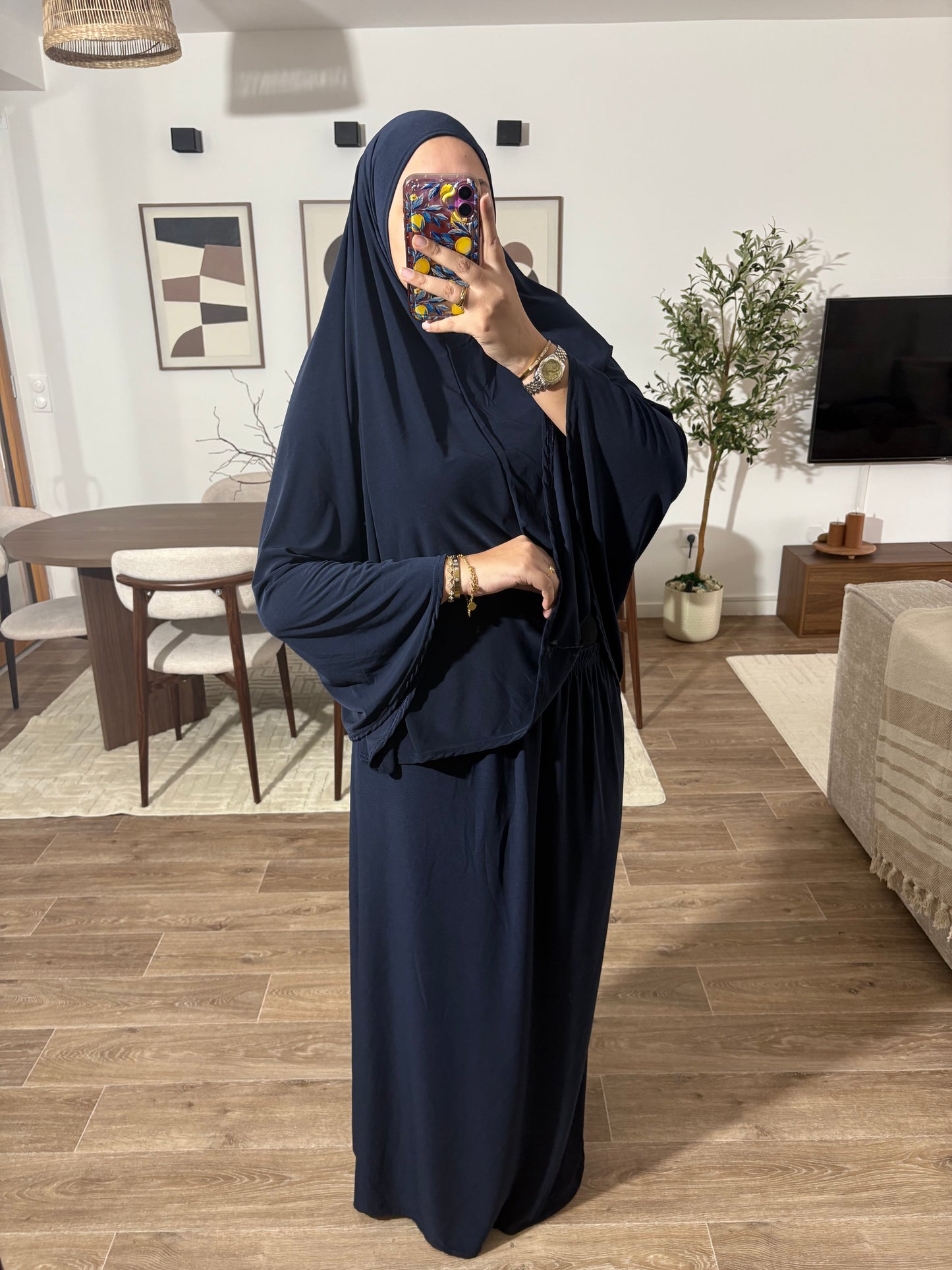 Khimar à enfiler + jupe