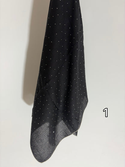 Hijab Carré en viscose à strass