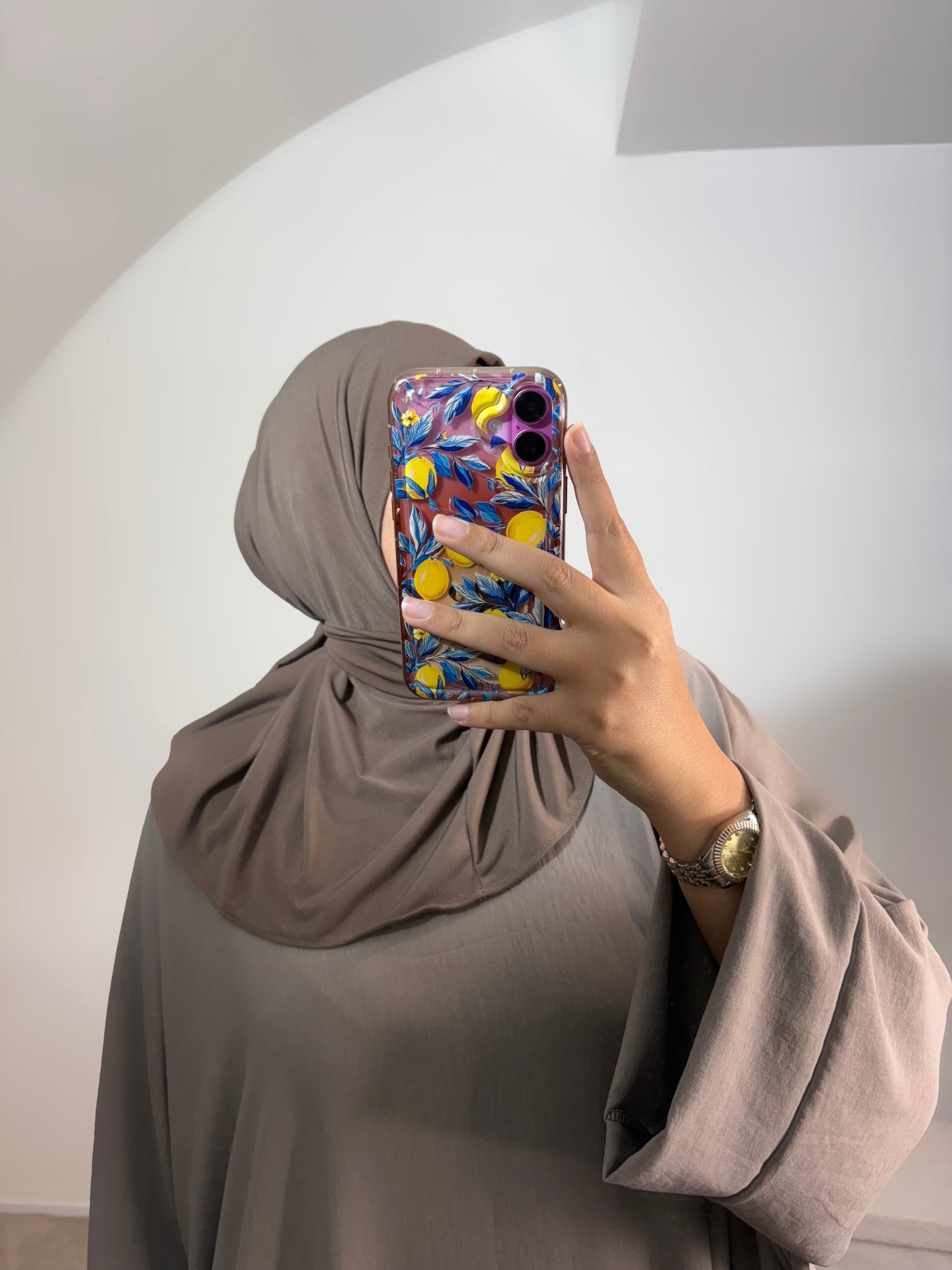 Hijab cagoule à nouer jersey premium de luxe