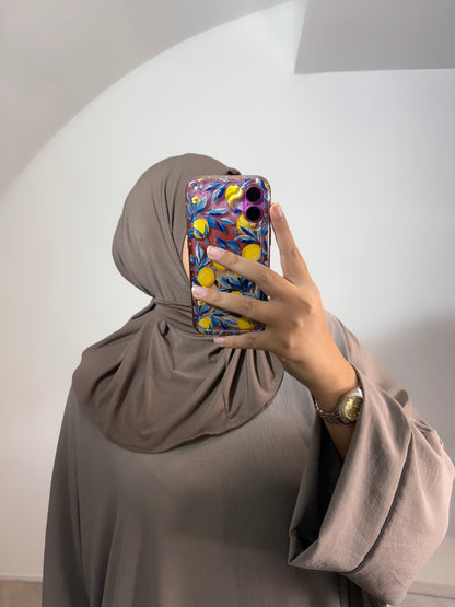 Hijab cagoule à nouer jersey premium de luxe