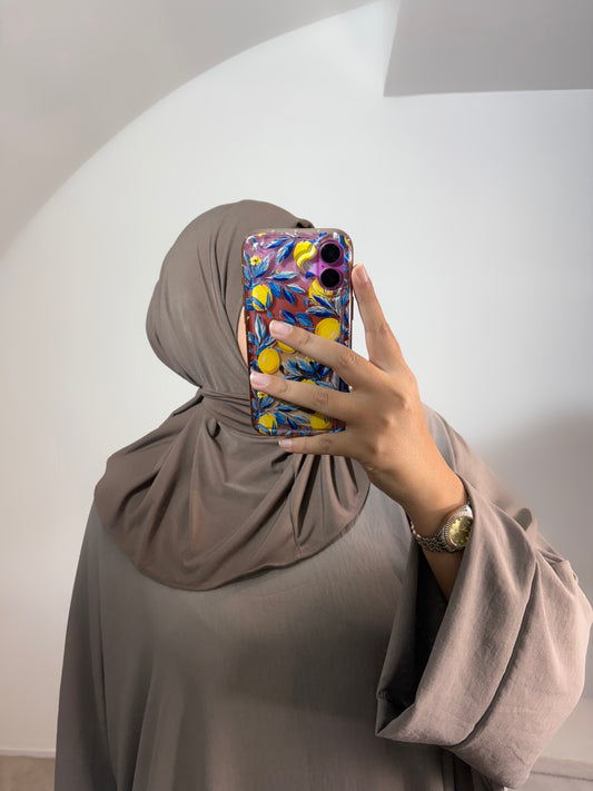 Hijab cagoule à nouer jersey premium de luxe