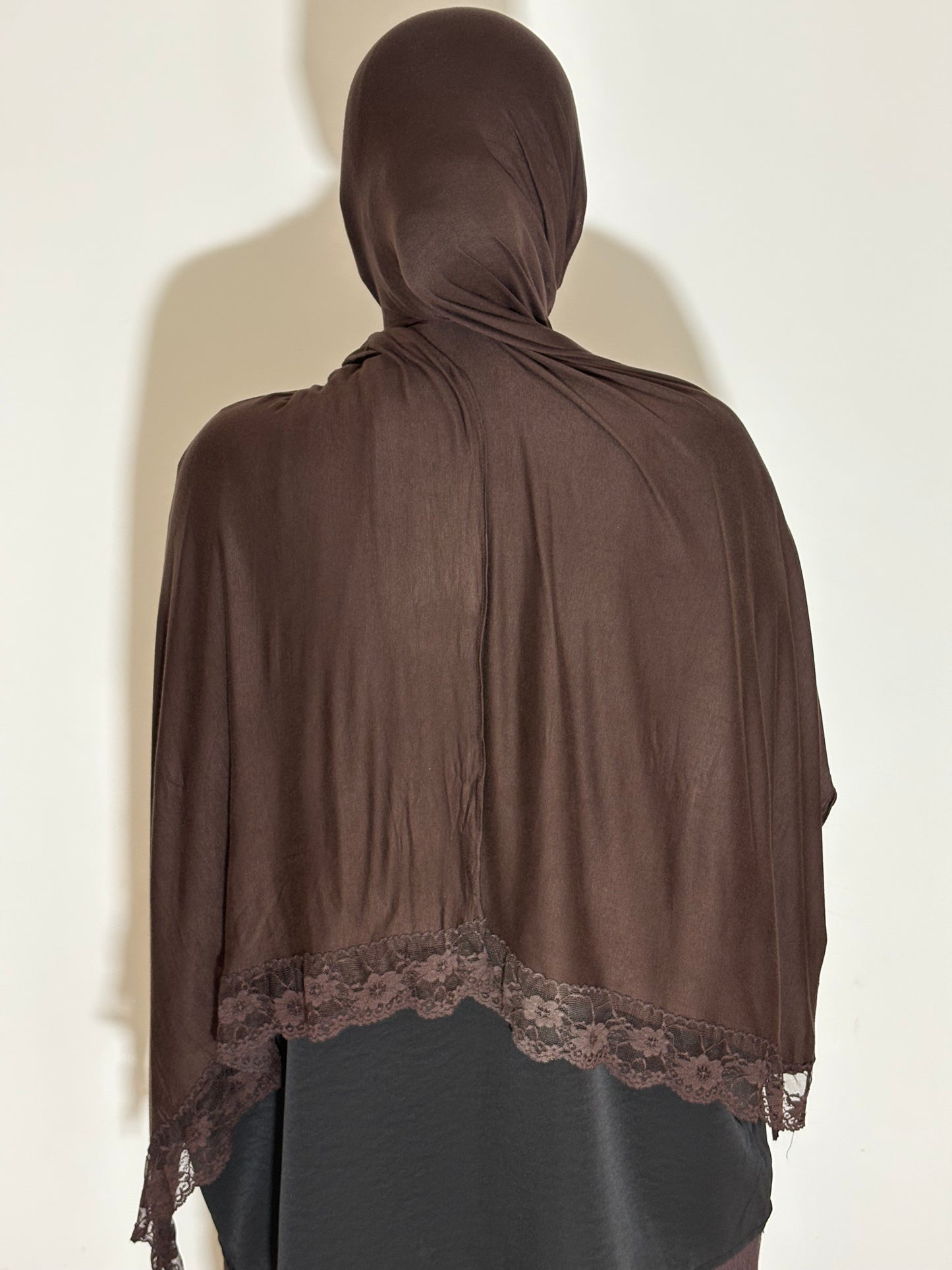 Hijab modal coton dentelle
