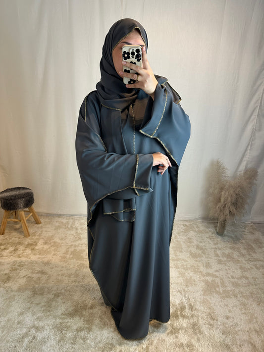 Abaya « Sarah » voile intégré soie de medine