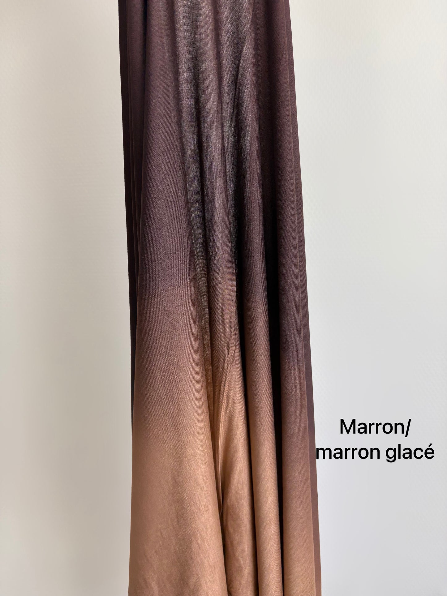 Hijab dégradé coton bicolore