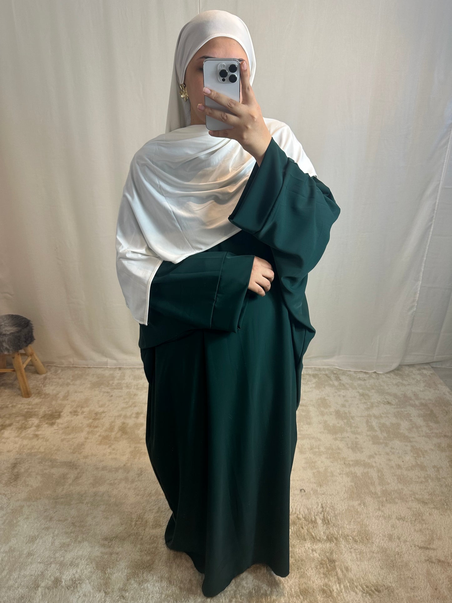 Abaya « Kenza » soie de médine