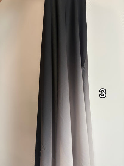 Hijab Jersey plume bicolore