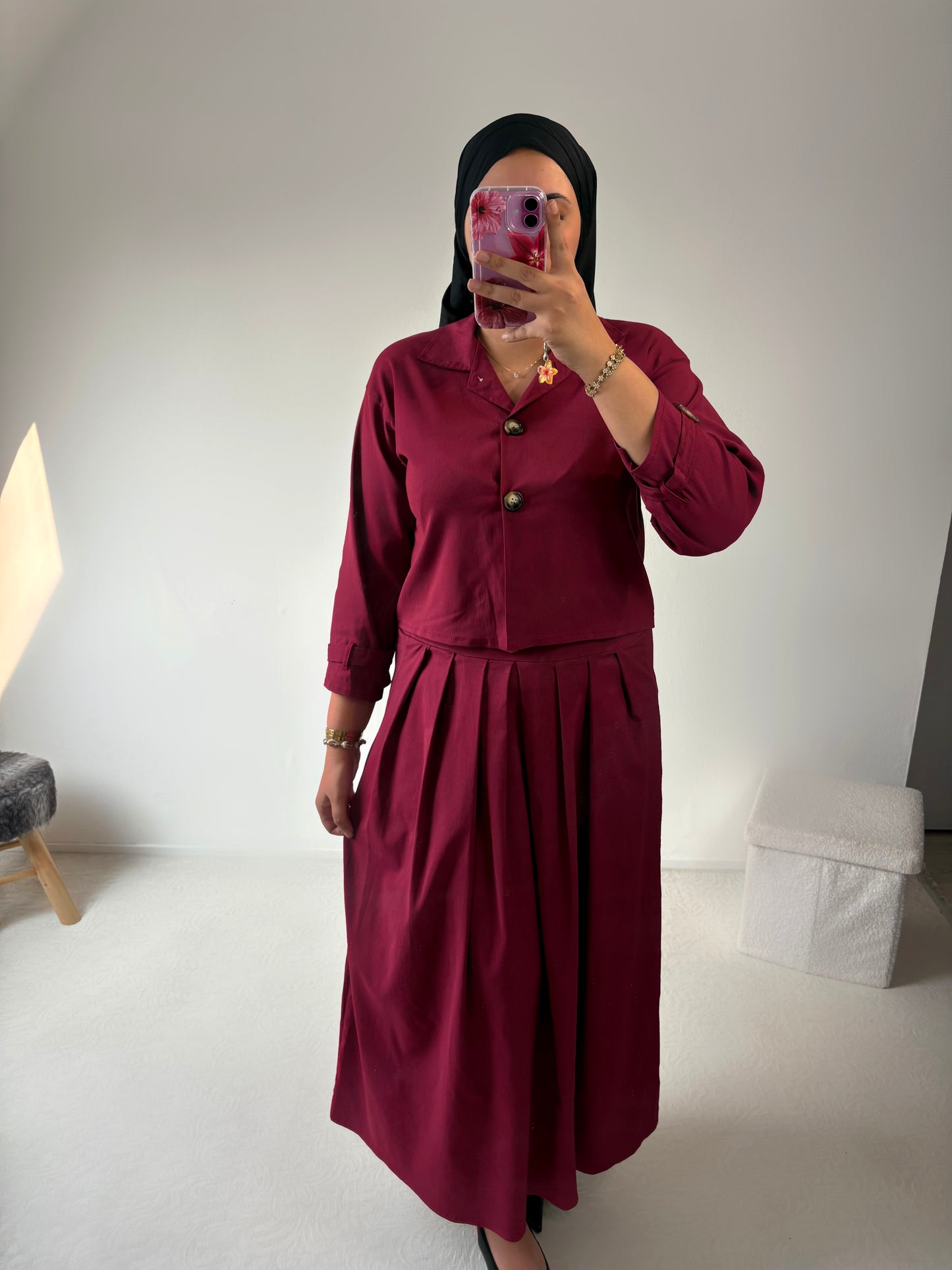 Ensemble jupe + veste (léger)