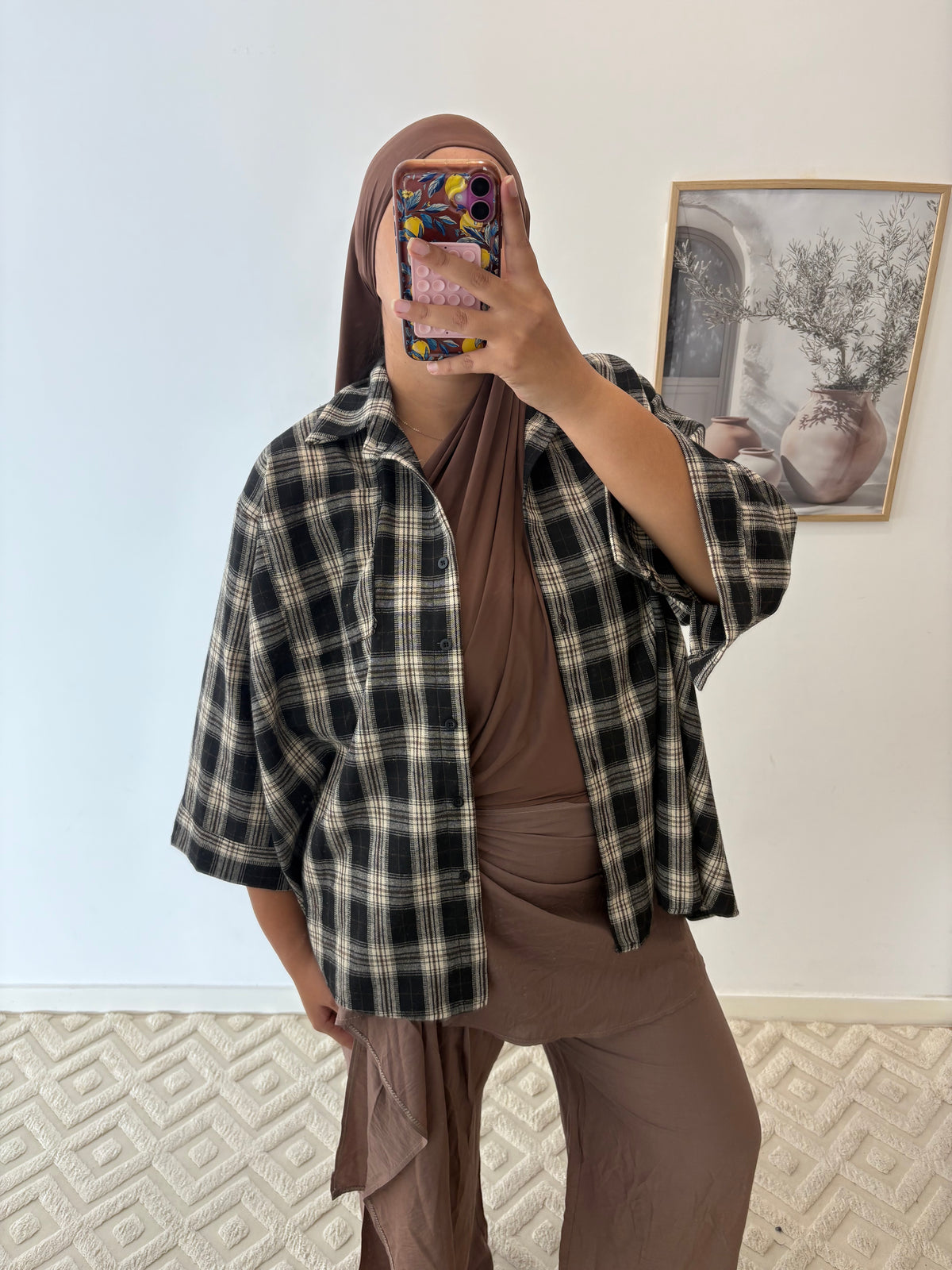 Chemise épaisse grands carreaux
