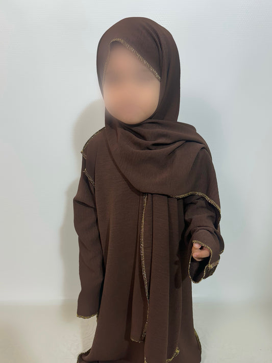 Abaya voile intégré Enfant