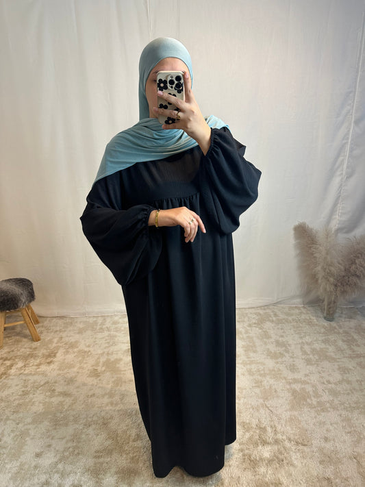 Abaya manches ballon «Salwa»