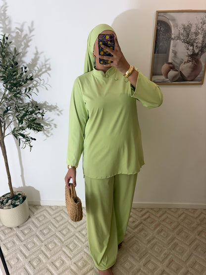 Burkini 3 pièces (Bouton)