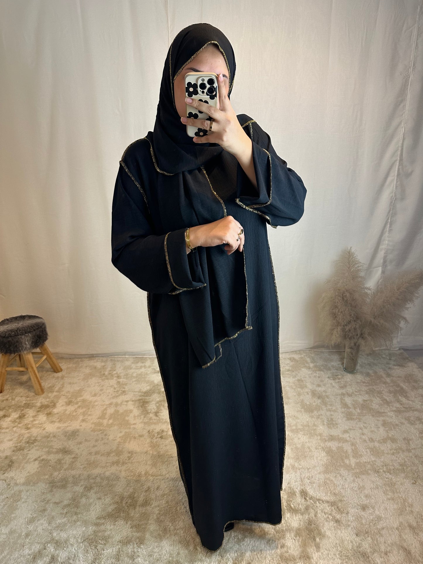 Abaya voile intégré "Sonia" jazz