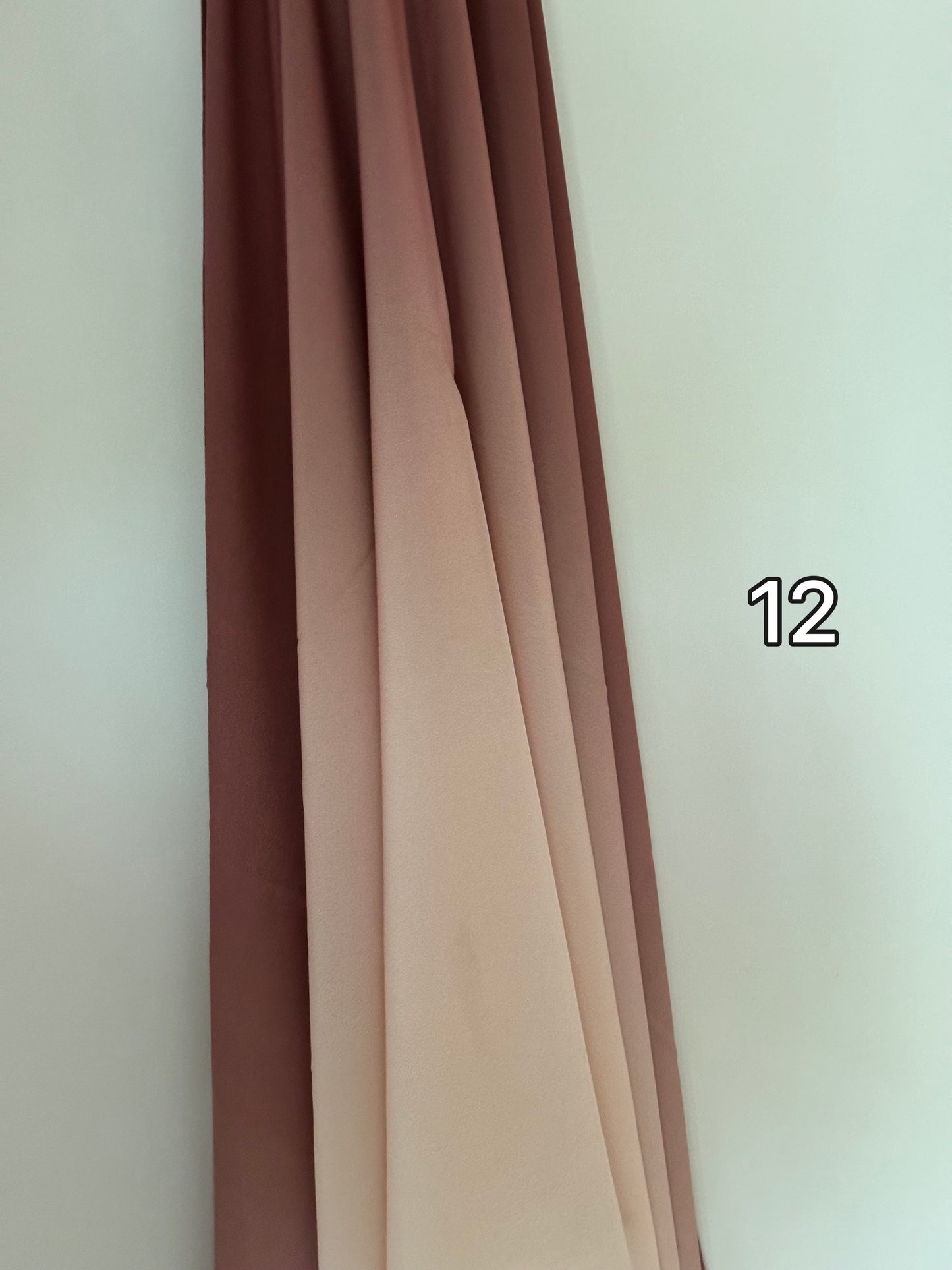 Hijab Jersey plume bicolore