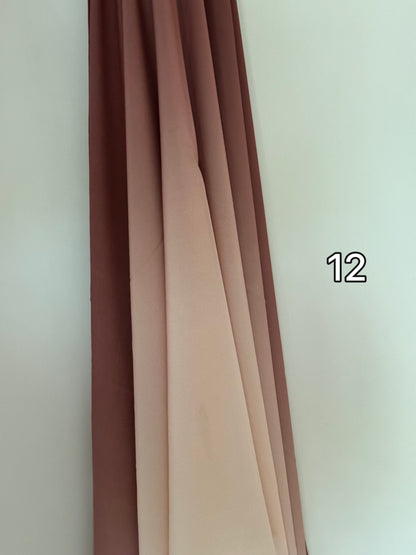 Hijab Jersey plume bicolore