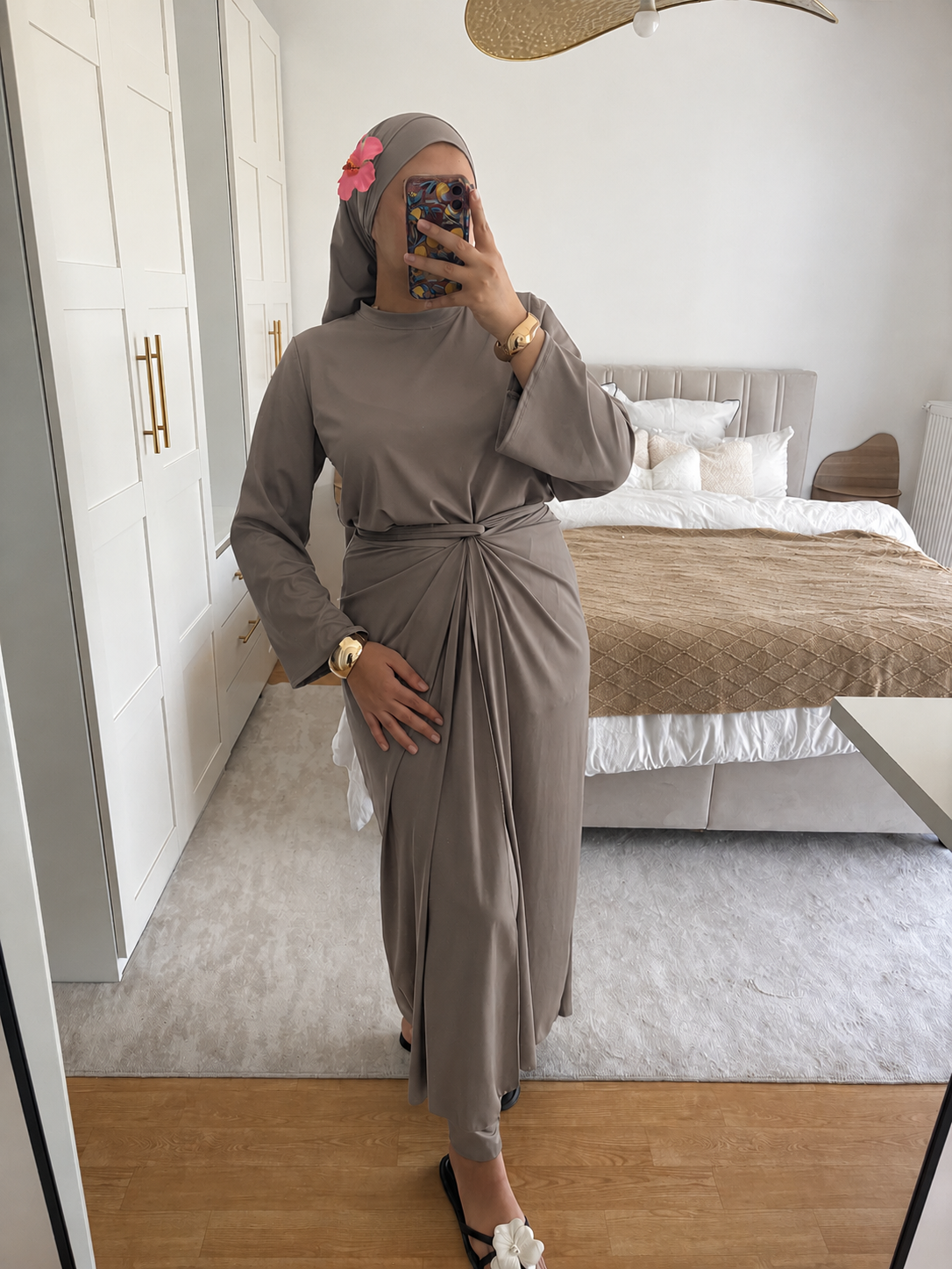 Burkini 4 pièces Pareo long