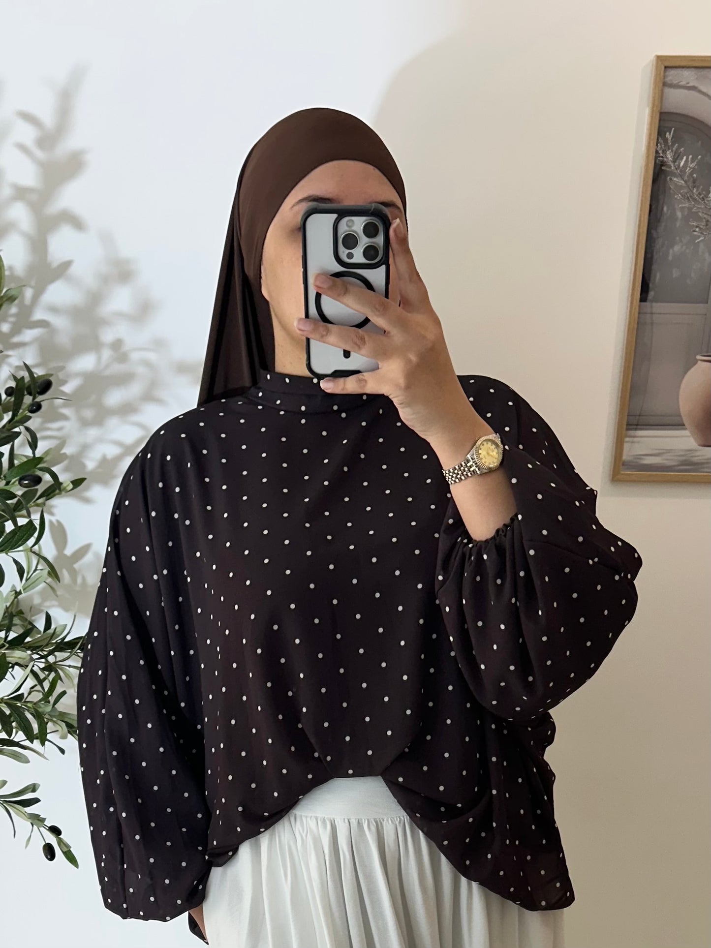 Haut petit pois mousseline
