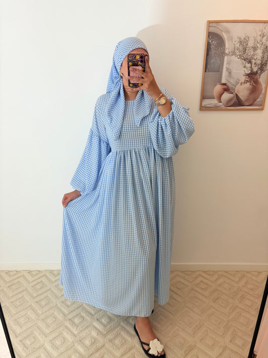 Robe Vichy manches ballons