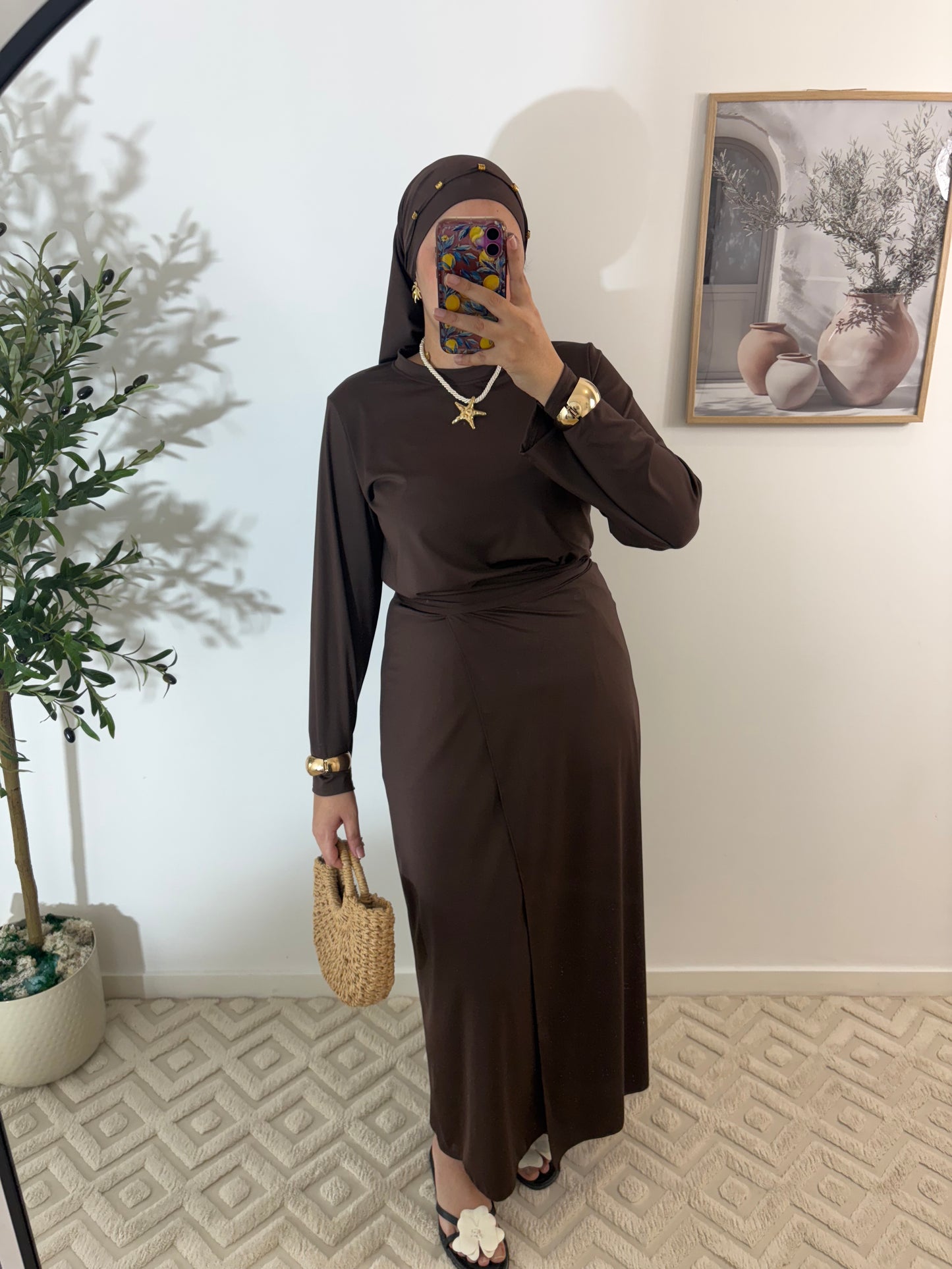 Burkini 4 pièces Pareo long