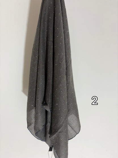 Hijab Carré en viscose à strass