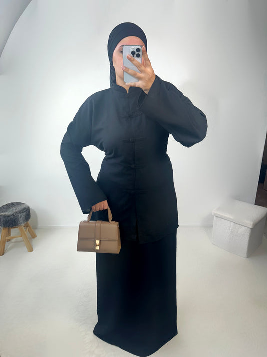 Ensemble effet lin Kenzo