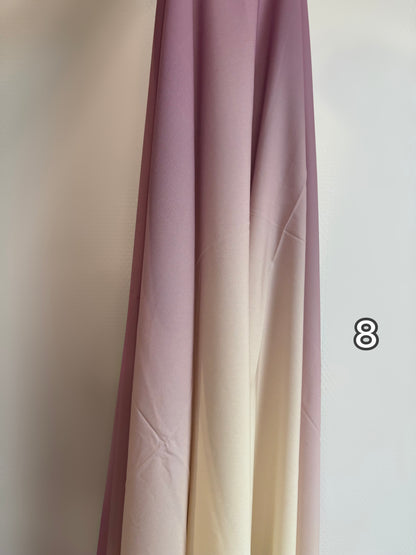 Hijab Jersey plume bicolore