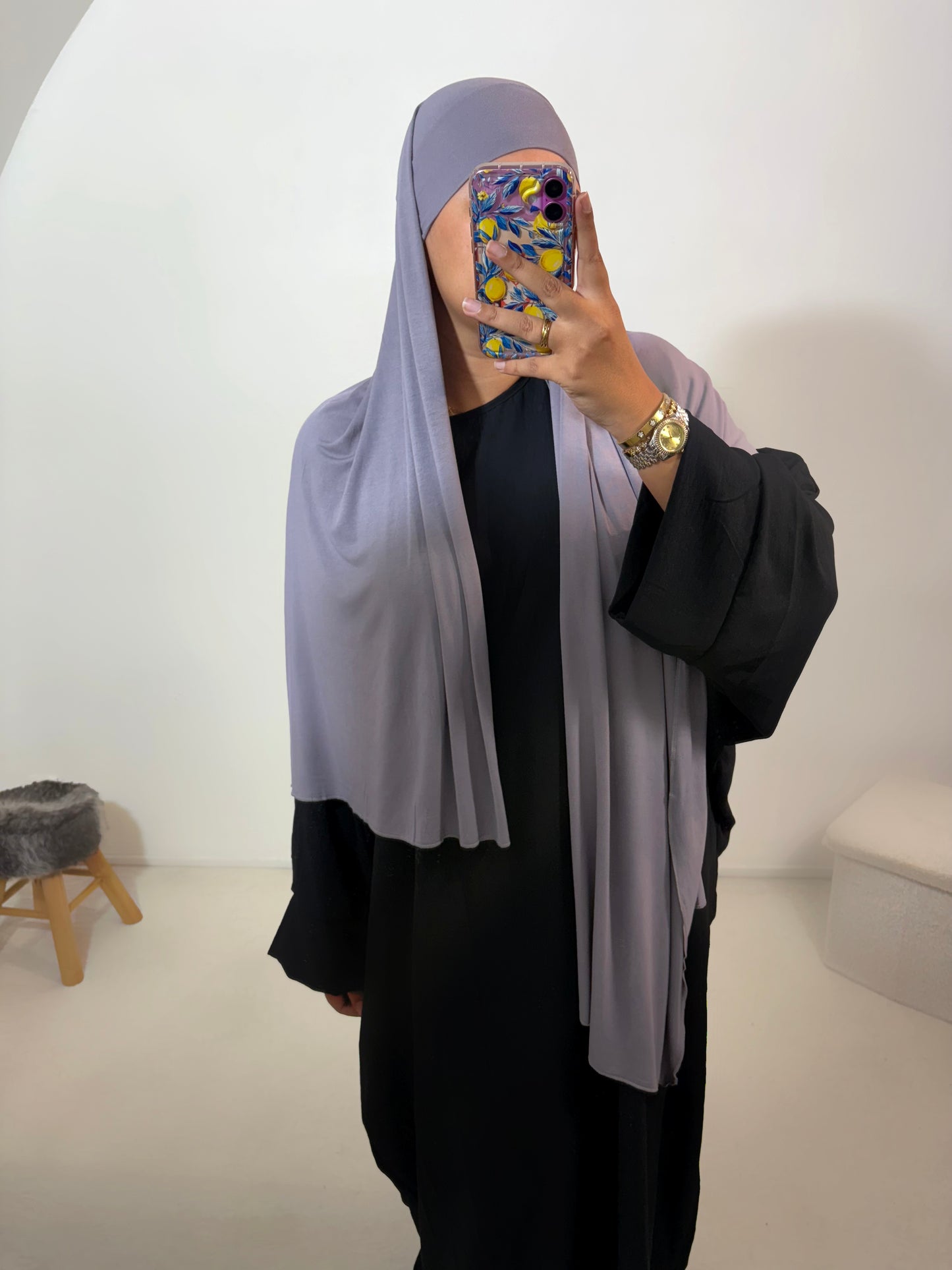 Hijab à nouer en jersey coton