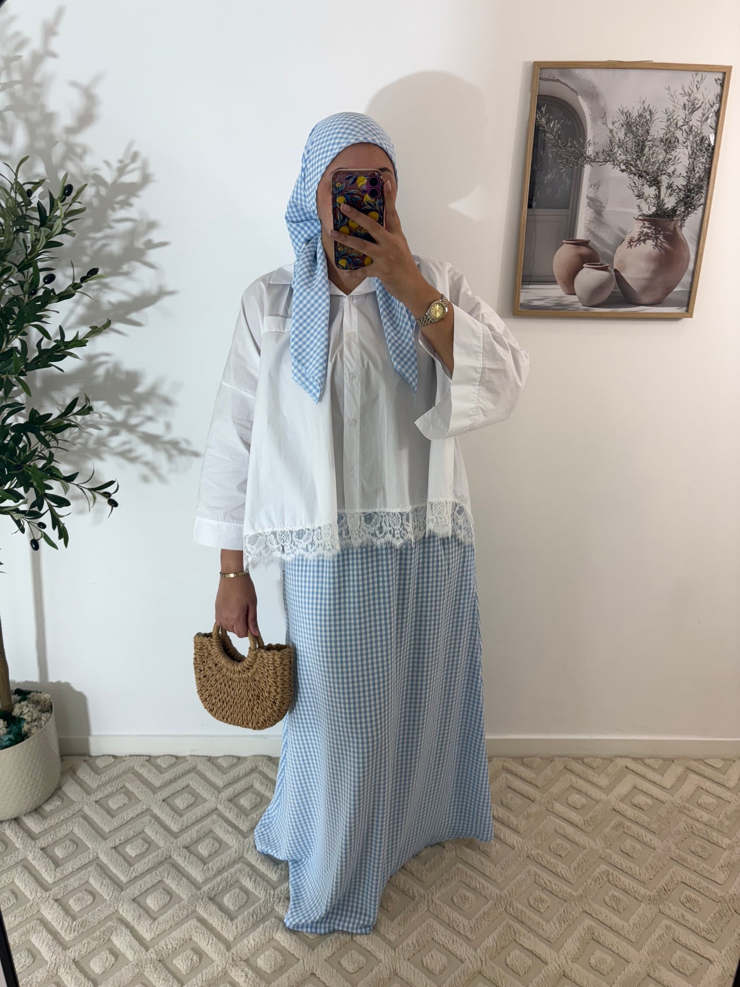 Jupe + hijab carré en jazz