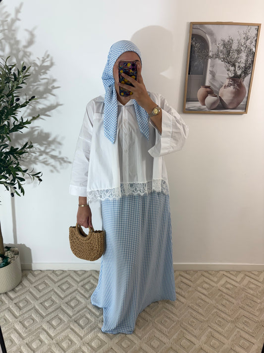 Jupe + hijab carré en jazz