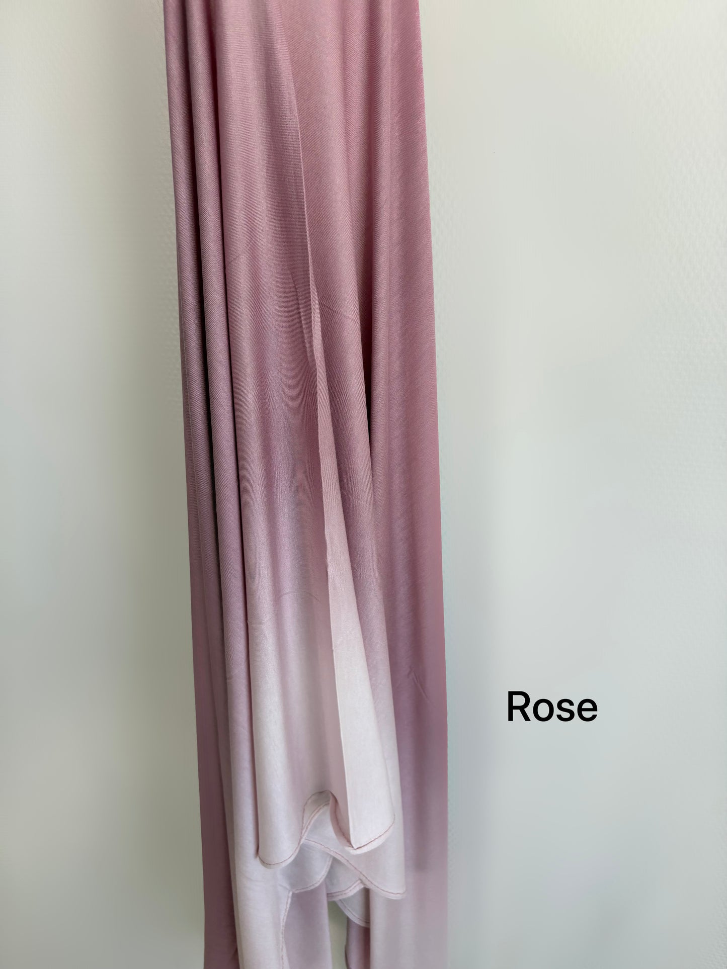 Hijab dégradé coton bicolore