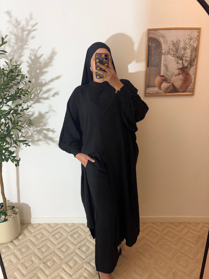 Ensemble Chemise effet lin