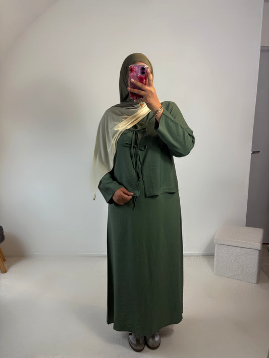 Ensemble abaya + gilet