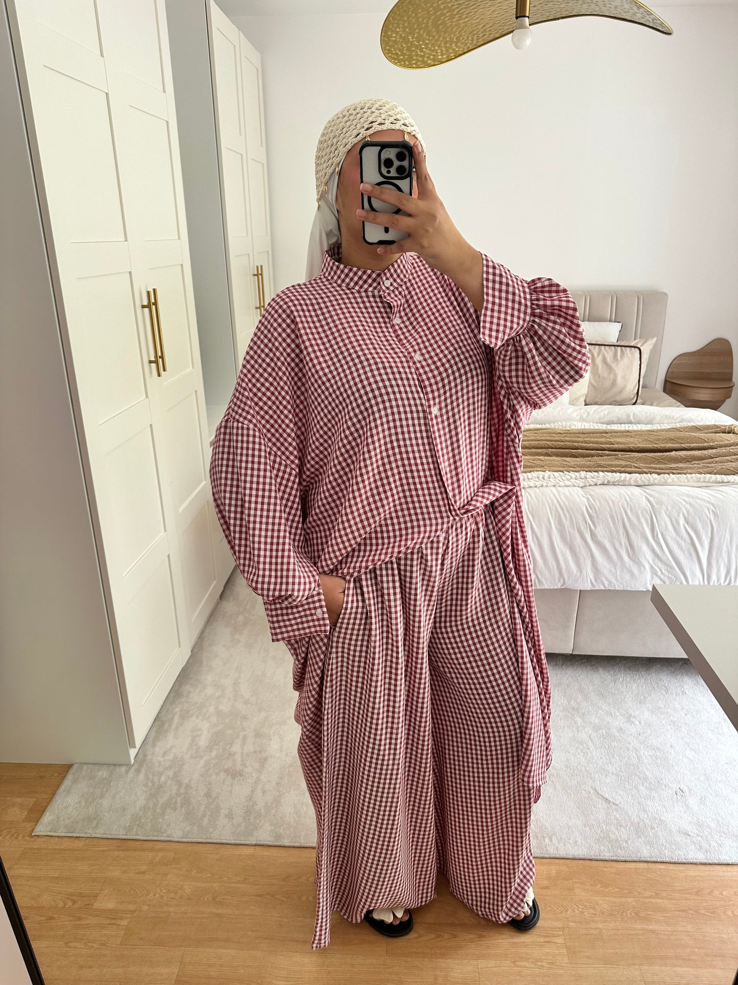Ensemble Chemise longue + pantalon large