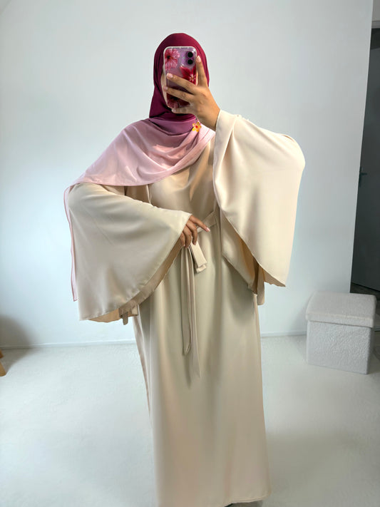 Abaya manches évasées