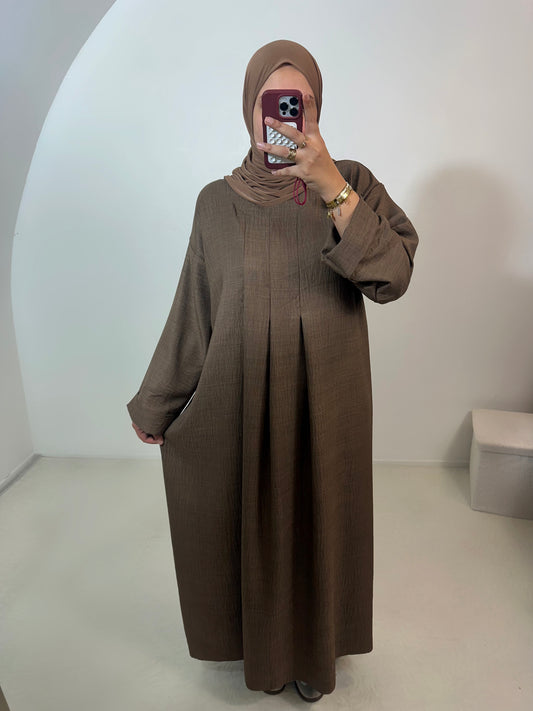 Abaya effet lin