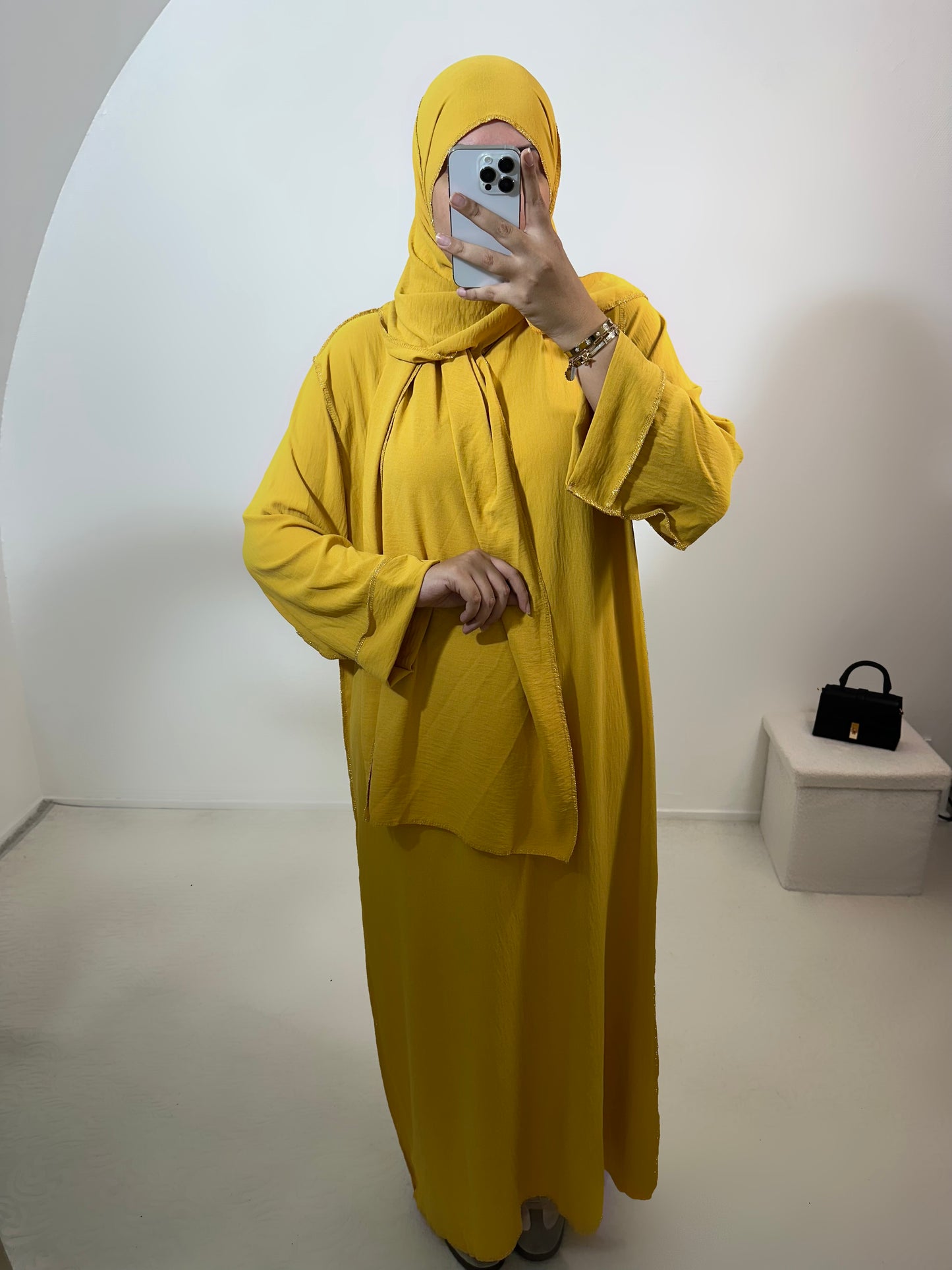 Abaya voile intégré "Sonia" jazz