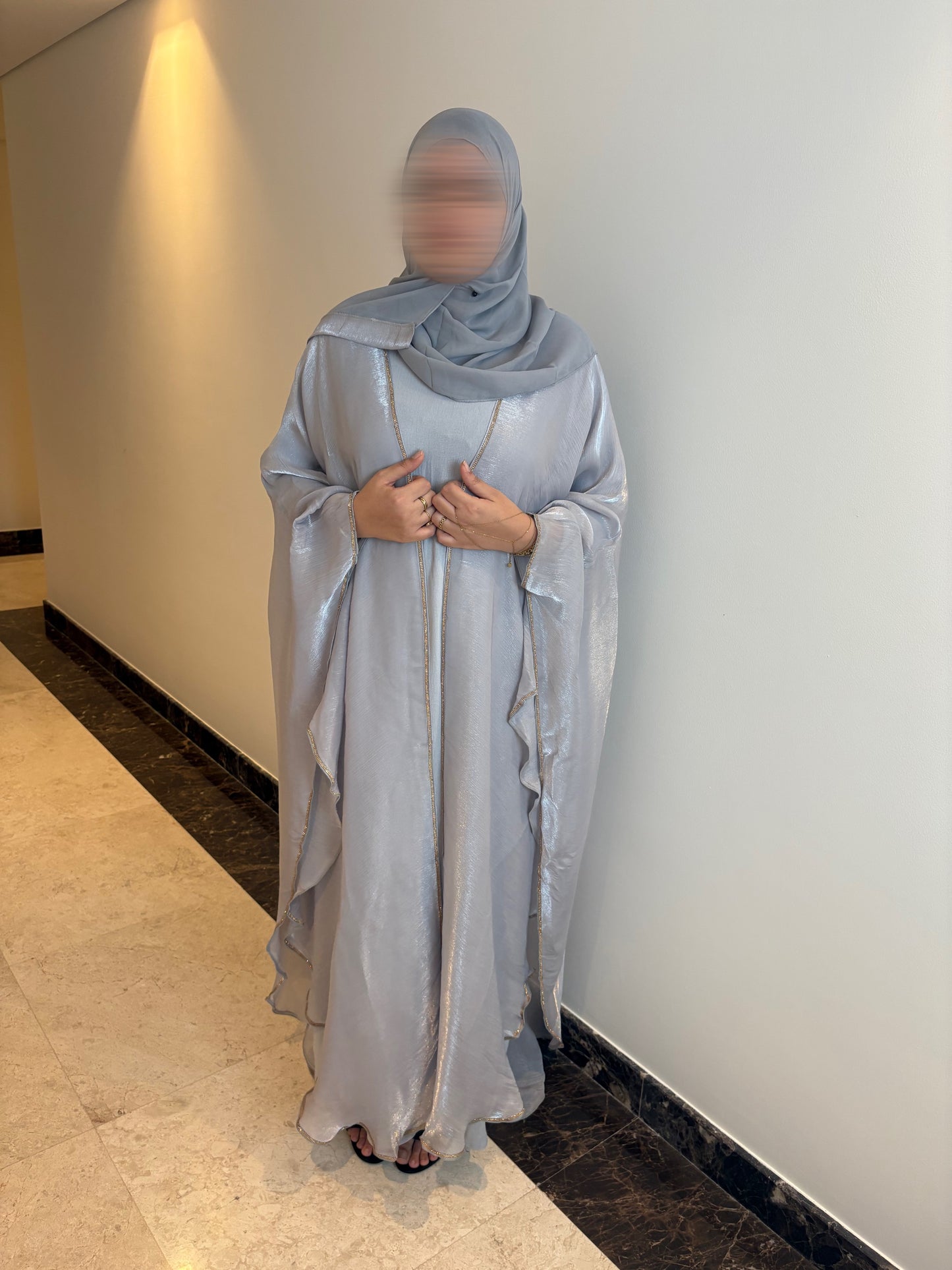 Kimono + Sous robe + Hijab (Made in Dubai)