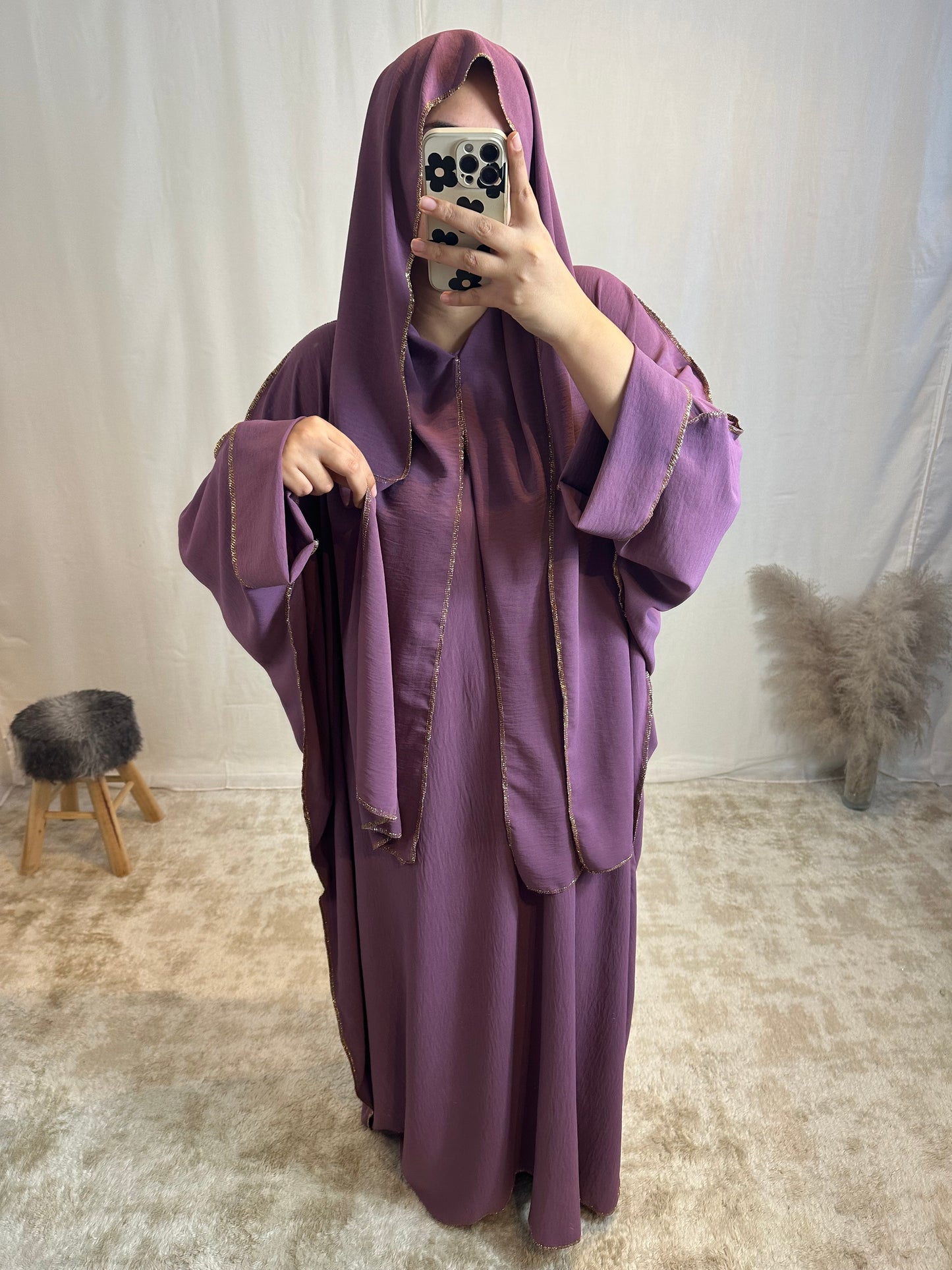 Abaya « Sarah » voile intégré Jazz