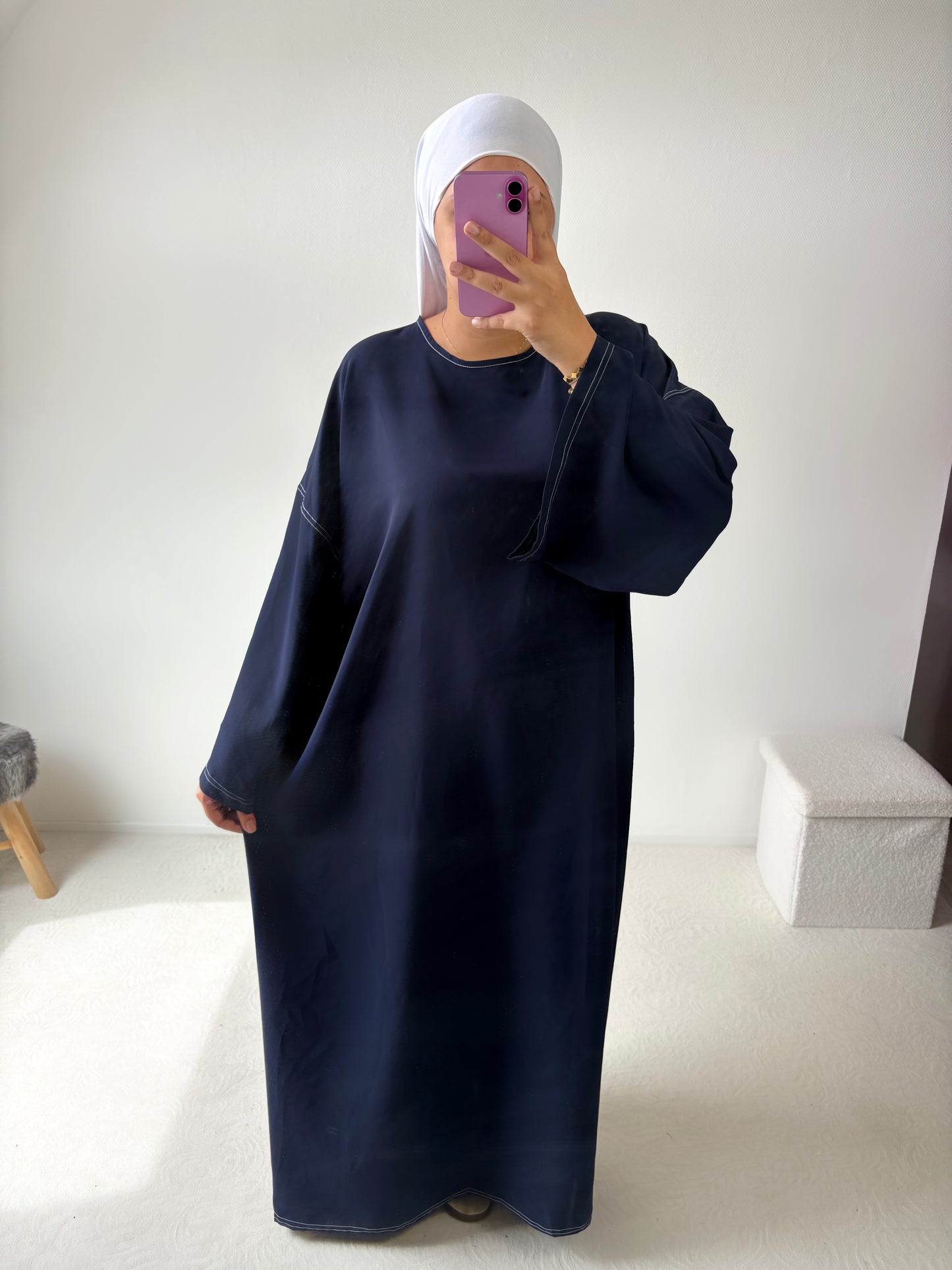 Abaya « Nora » soie de médine